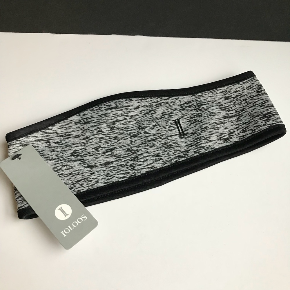 Headband NWT Igloos Gray/Black ladies ear warmer